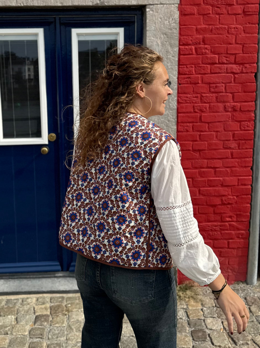 Reversible Gilet Fleur