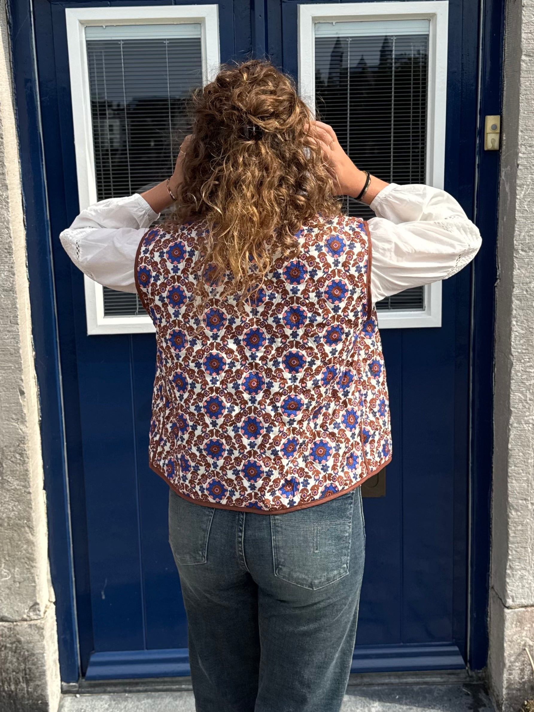 Reversible Gilet Fleur