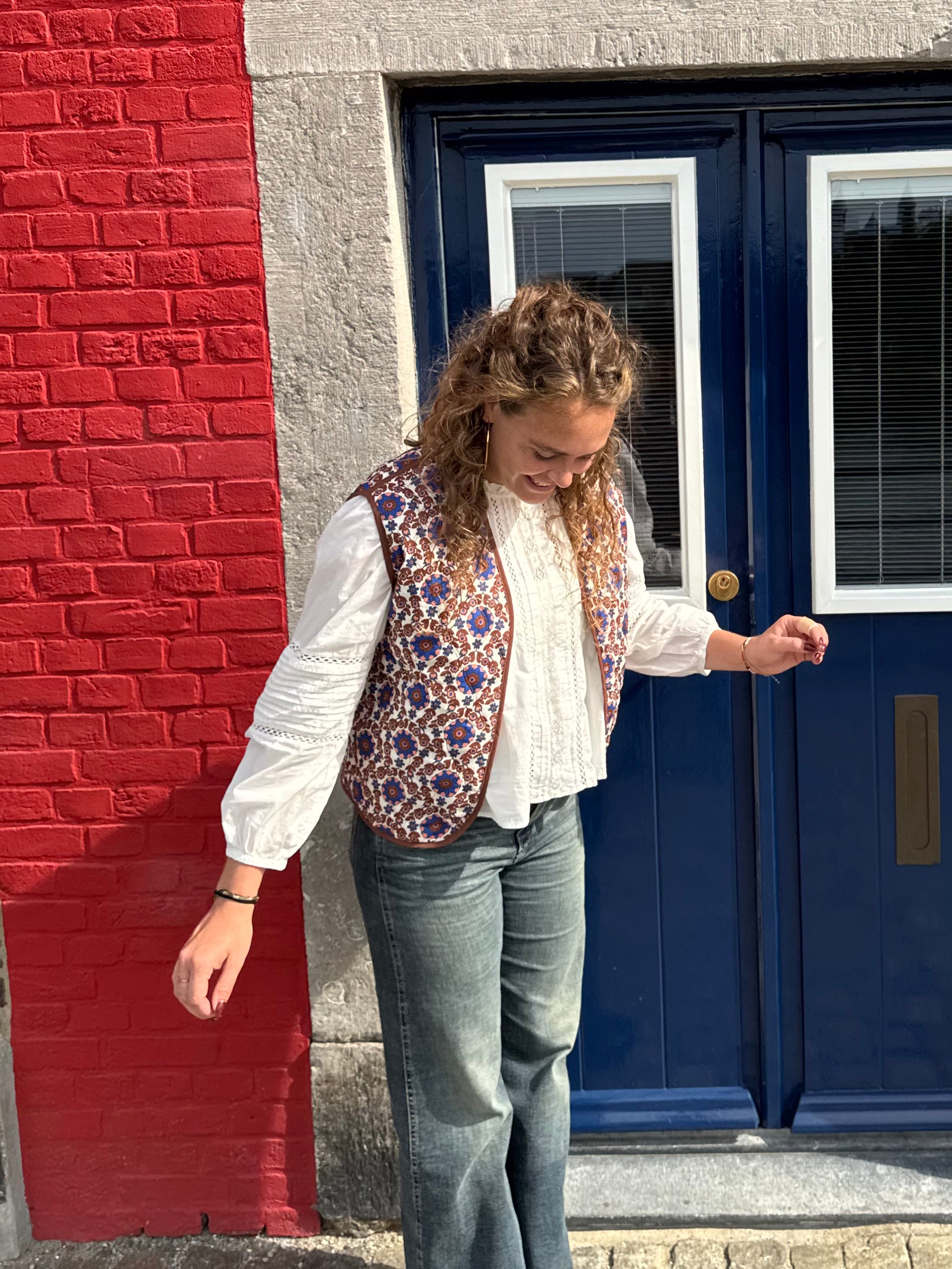 Reversible Gilet Fleur