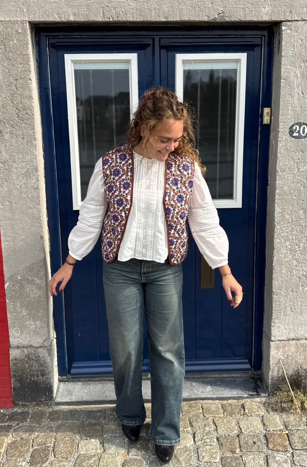 Reversible Gilet Fleur