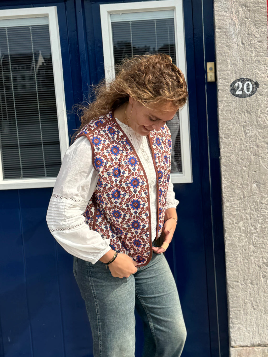 Reversible Gilet Fleur
